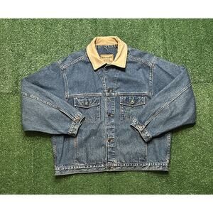 Vintage 90s Timberland Denim Jean Jacket Size XL